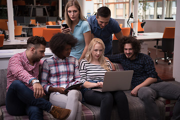 Image showing Multiethnic startup business team on meeting