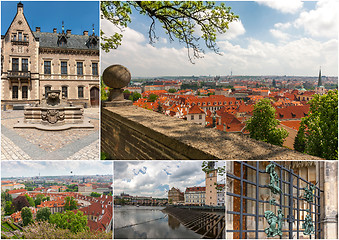 Image showing Aerial view over Old Town, Prague, Czech Republic