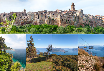 Image showing Panorama of the Pitigliano - city on clif in Italy