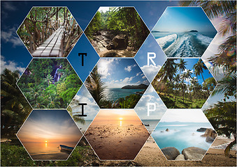 Image showing The collage of Thailand images