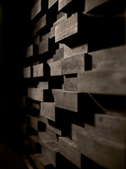 Image showing wooden wall decoration