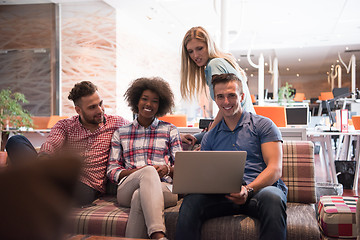 Image showing Multiethnic startup business team on meeting