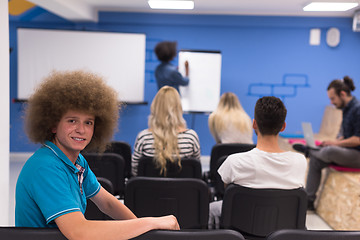 Image showing Portrait of young informal businessman