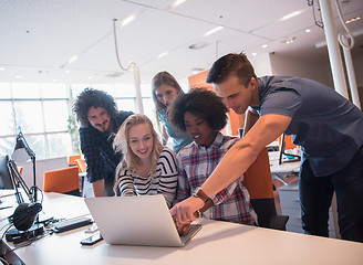 Image showing Multiethnic startup business team