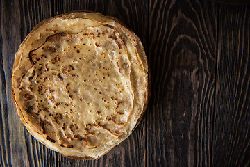 Image showing Fried tasty pancakes