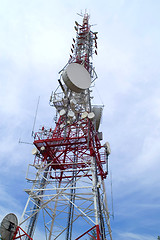 Image showing Cellular communications tower