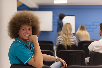 Image showing Portrait of young informal businessman