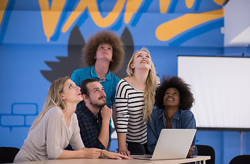 Image showing Multiethnic startup business team on meeting