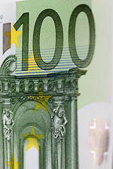 Image showing hundred European euro, close up