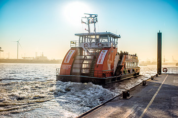 Image showing passenger ship leaves berth