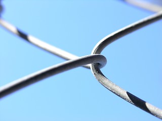 Image showing chain-link fence