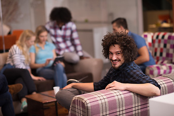 Image showing Portrait of young informal businessman