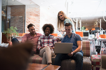 Image showing Multiethnic startup business team on meeting