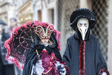 Image showing Carnival masks in Venice Italy