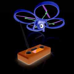 Image showing Drone with remote controller