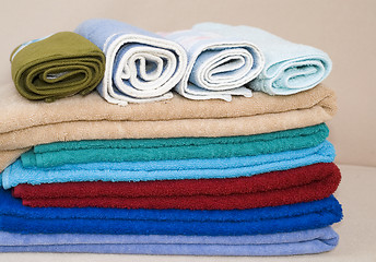 Image showing Colorful towels