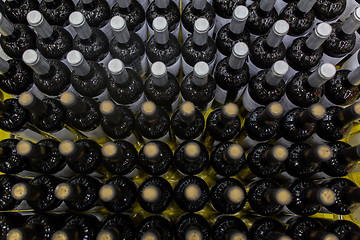 Image showing close up of bottles at liquor store