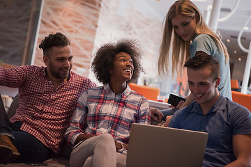 Image showing Multiethnic startup business team on meeting