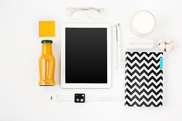 Image showing Detox drinks on white background