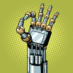 Image showing Robot OK okay gesture hand