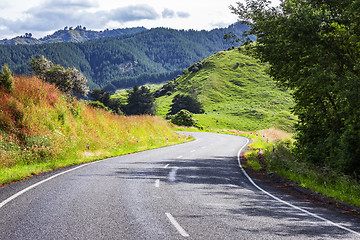 Image showing winding road New Zealand