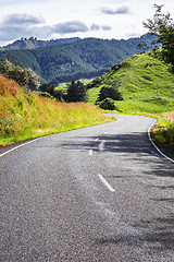 Image showing winding road New Zealand