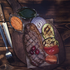 Image showing grilled beef steak