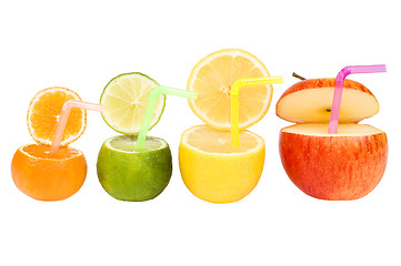 Image showing Colorful abstract fruit drink