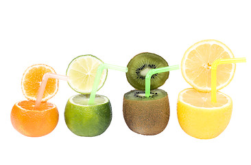 Image showing Abstract fruits drink