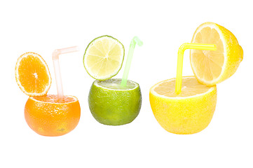 Image showing Citrus abstract fruit drink.