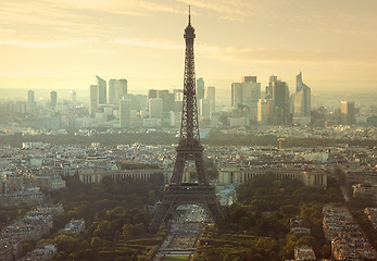 Image showing Aerial view of Paris