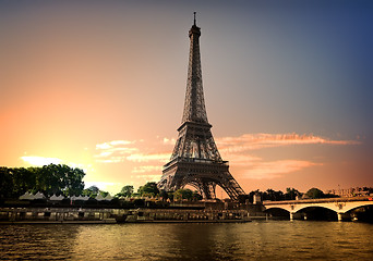 Image showing Summer evening in Paris