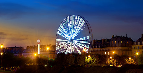 Image showing Luminous Ferris Wheel