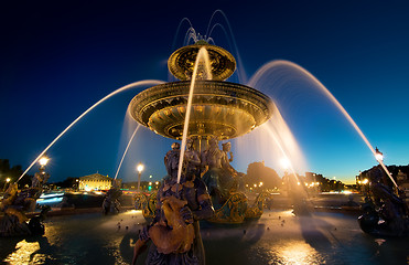 Image showing Illuminated Fountain de Mers