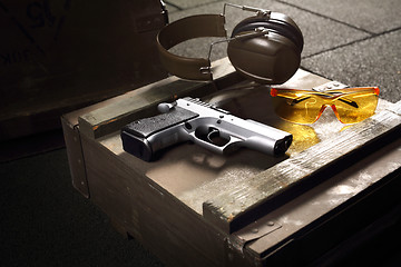 Image showing Handgun, pistol  Equipment shooting gun