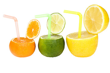 Image showing Colorful abstract fruit drink.