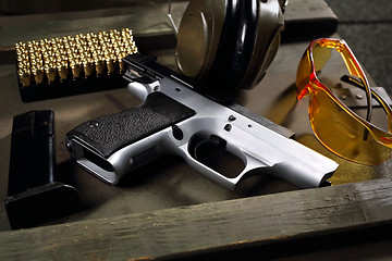 Image showing Handgun, pistol  Equipment shooting gun