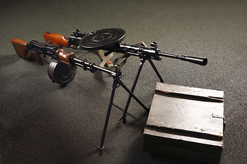 Image showing Light machine gun DP. Weapon on the floor.