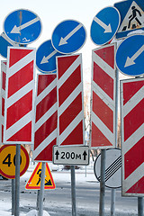 Image showing mess of traffic signs