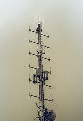 Image showing Vintage looking Communication tower