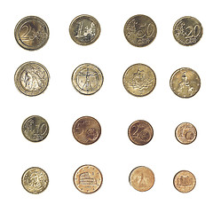 Image showing Vintage Euro coin - Italy