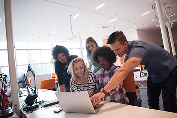 Image showing Multiethnic startup business team