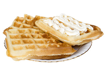 Image showing Belgian waffle