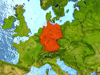 Image showing Germany in red