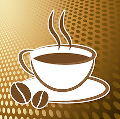 Image showing Coffee Cup Icon Indicates Drink Cups And Cafe