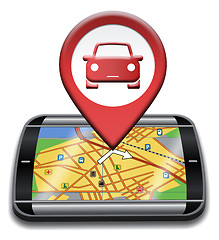 Image showing Car Gps Indicates Navigation Auto And Automobile