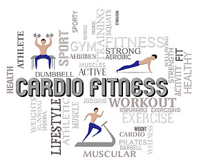 Image showing Cardio Fitness Indicates Physical Activity And Cardiogram