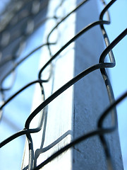 Image showing chain-link fence