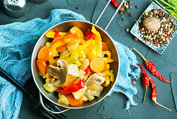 Image showing fried vegetables