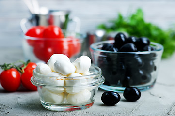 Image showing ingredients for caprese salad 